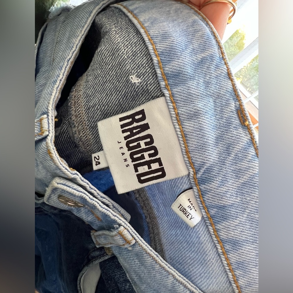 Ragged Priest Equilibrium Patchwork Denim Mom Jea… - image 3